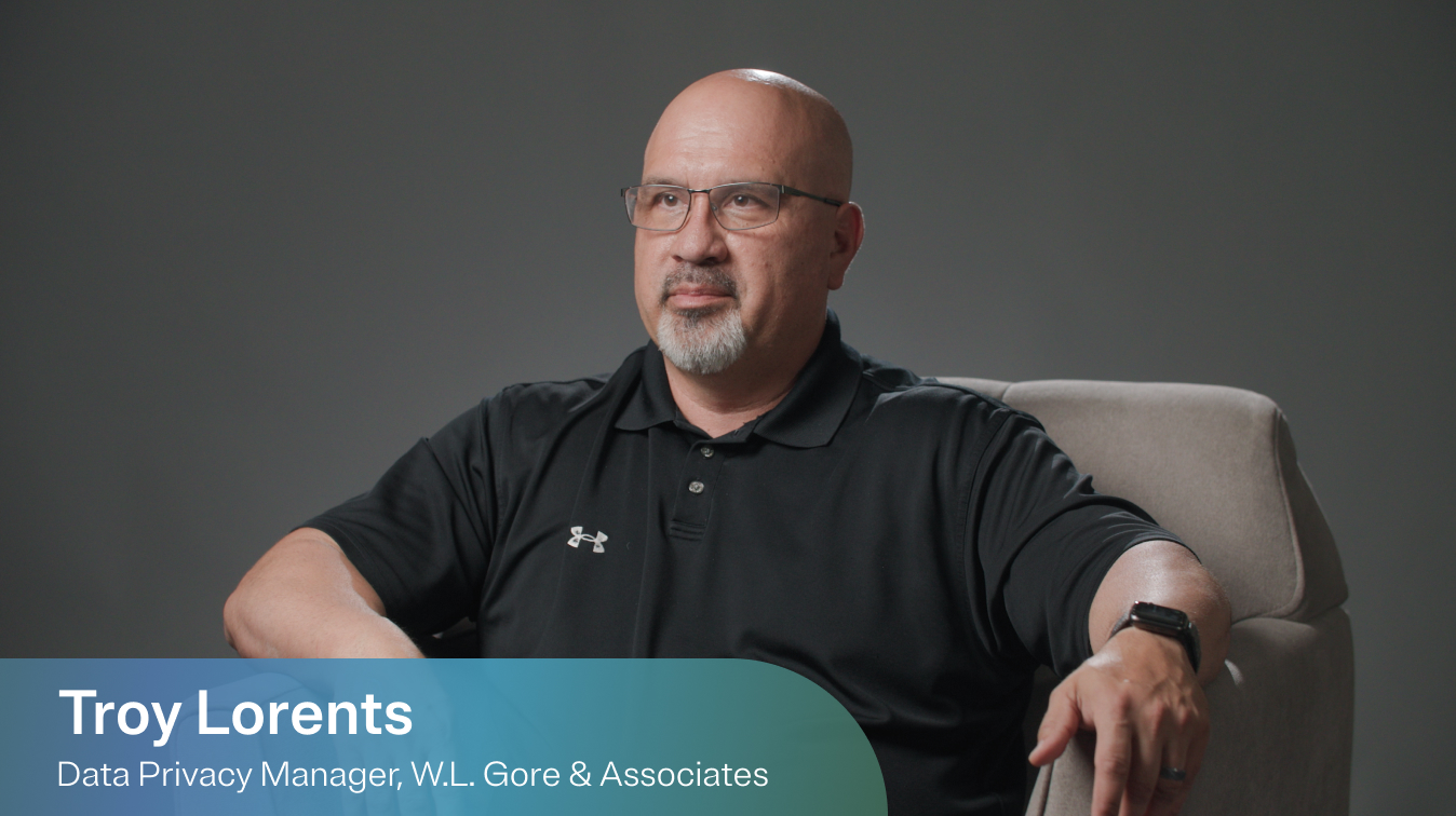 Screenshot from the video interview with Troy Lorents, Data Privacy Manager with WL Gore & Associates